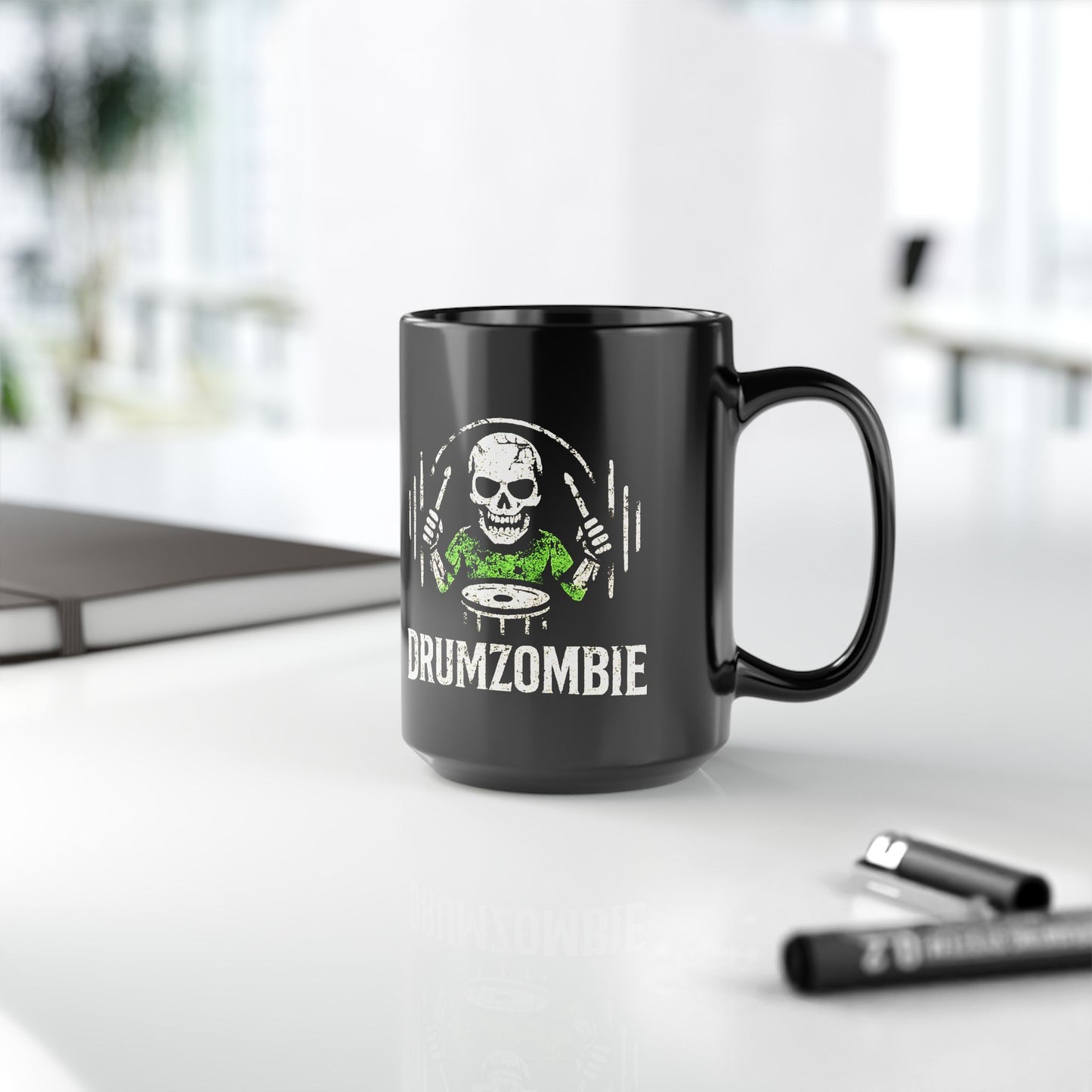 DrumZombie Drummer Mug | Still Keeping the Beat | Official Artist Merch
