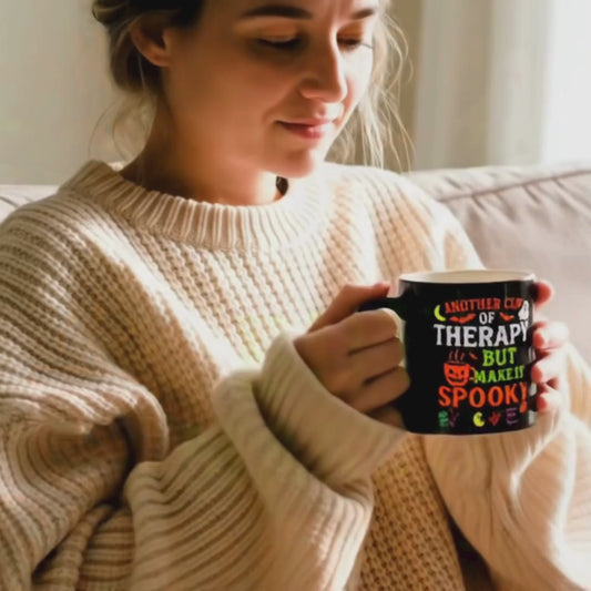 Another Cup of Therapy | But Make It Spooky Mug | FREE SHIPPING